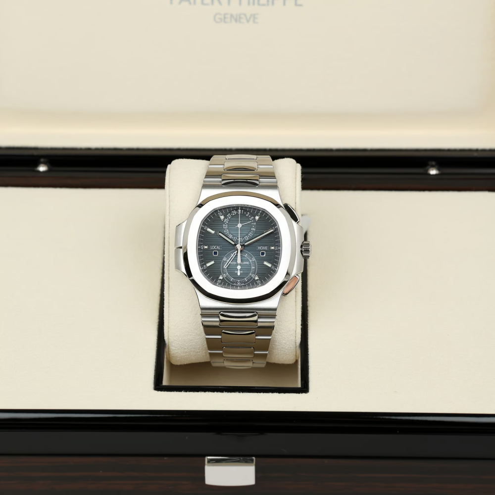 Patek Philippe Nautilus Flyback Chronograph Travel Time Mm