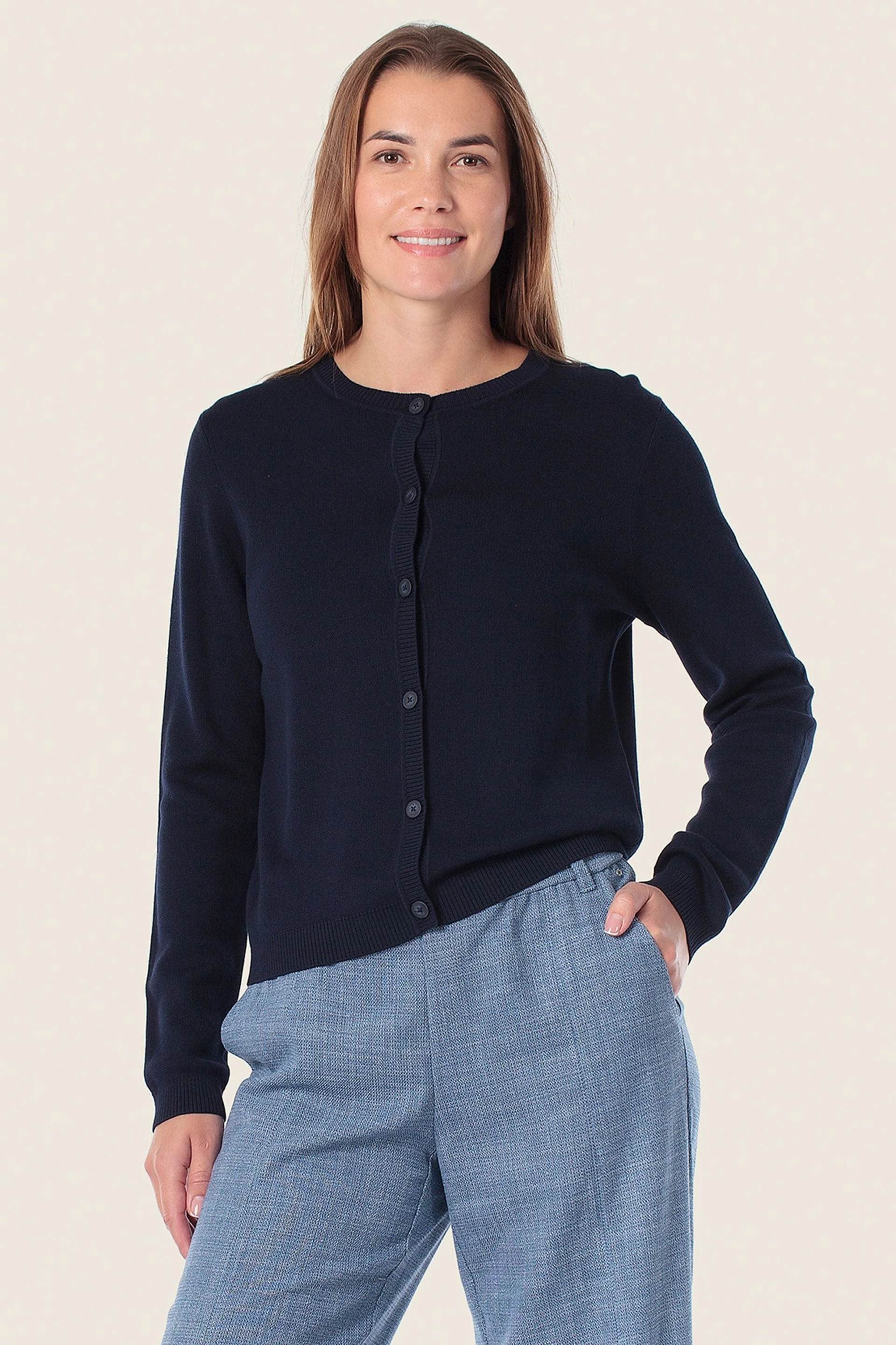 Strickjacke mit Bestickung