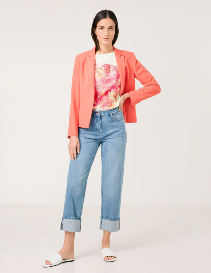 GERRY WEBERTop with Mid-length Sleeves and Art PrintPink/Orange