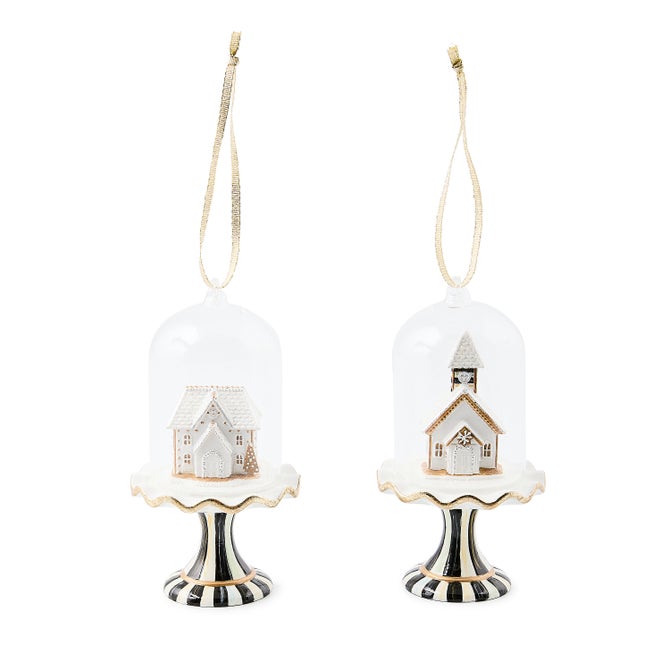 Gingerbread Cloche Ornaments, Set of 2