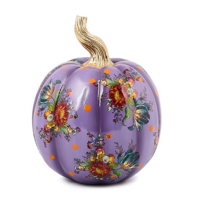 Violet Flower Market Small Pumpkin