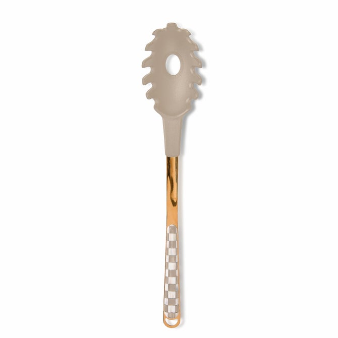 Mocha Check Pasta Spoon