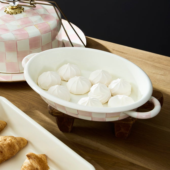 Rosy Check Medium Oval Gratin Dish