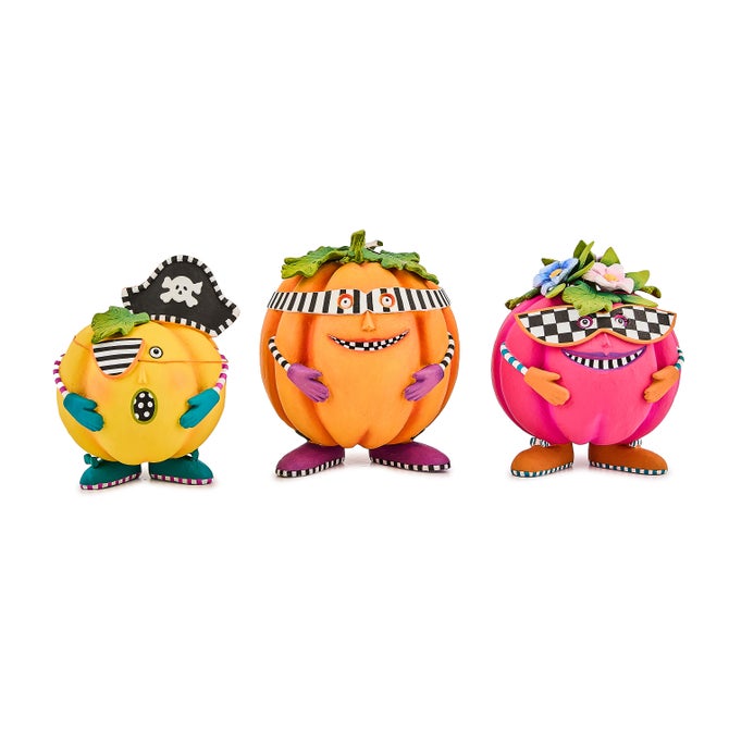 Patience Brewster Mini Pumpkins, Set of 3