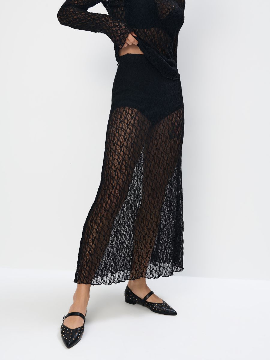 Koronkowa spódnica maxi