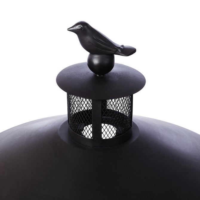 Bird on Ball Chimney Fire Pit