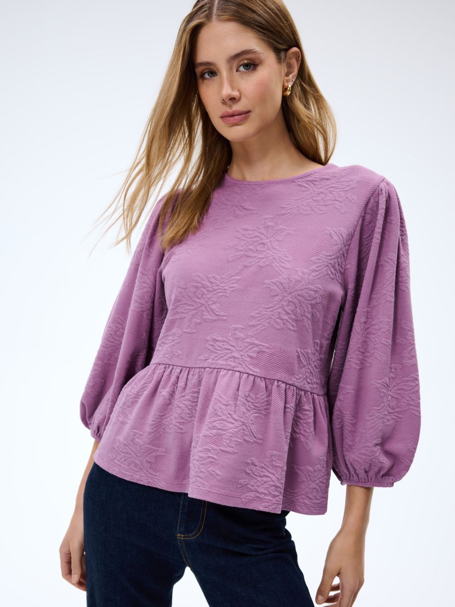 Bluzka z bufiastym rękawem