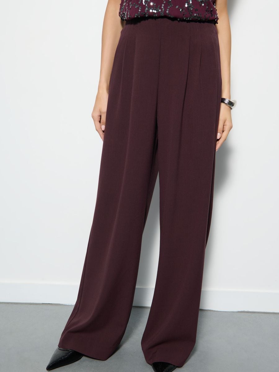 Spodnie z szeroką nogawką