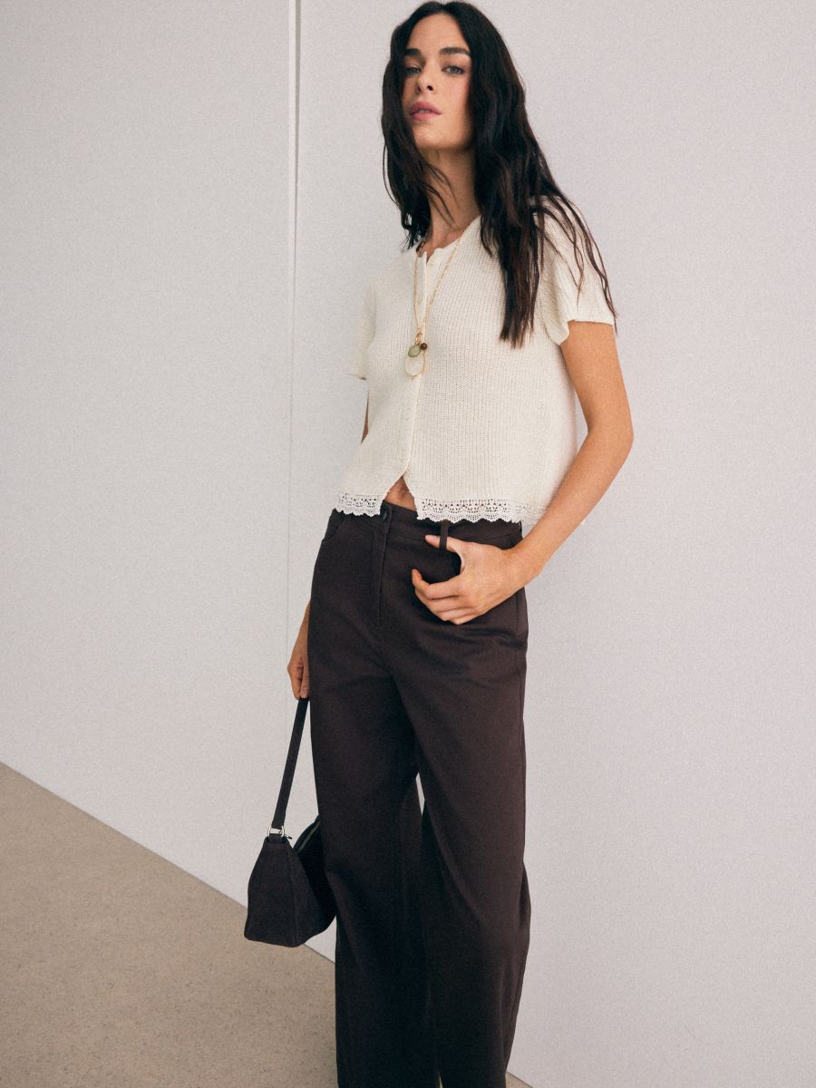 Kardigan z krótkimi rękawami