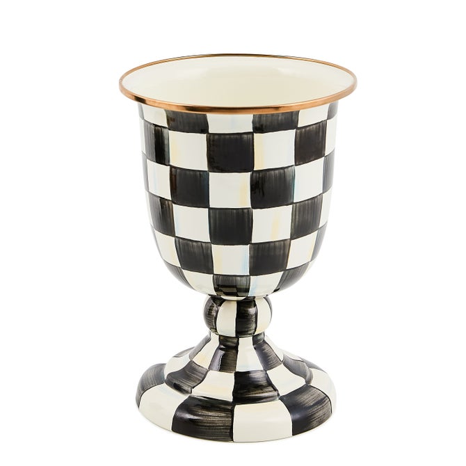 Courtly Check Pedestal Vase