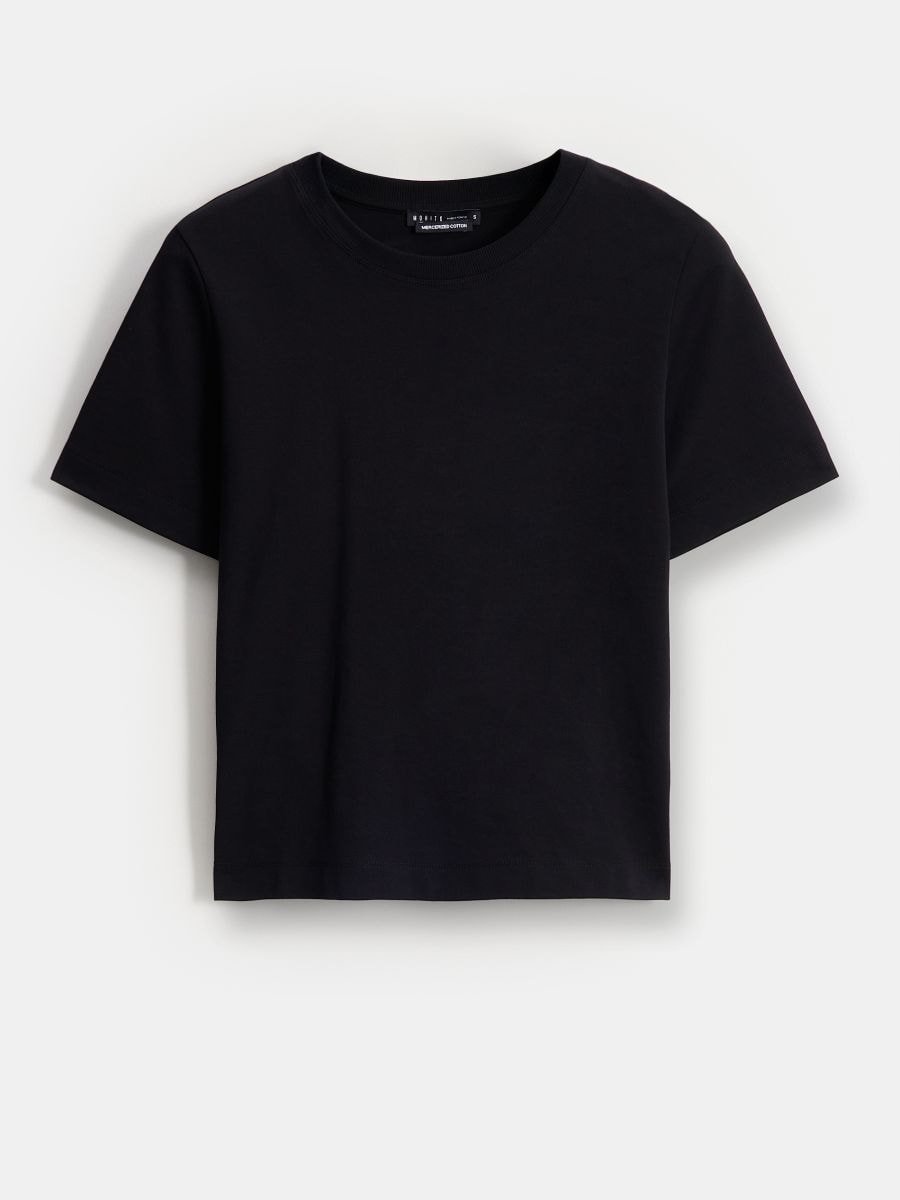 Bawełniany czarny t-shirt