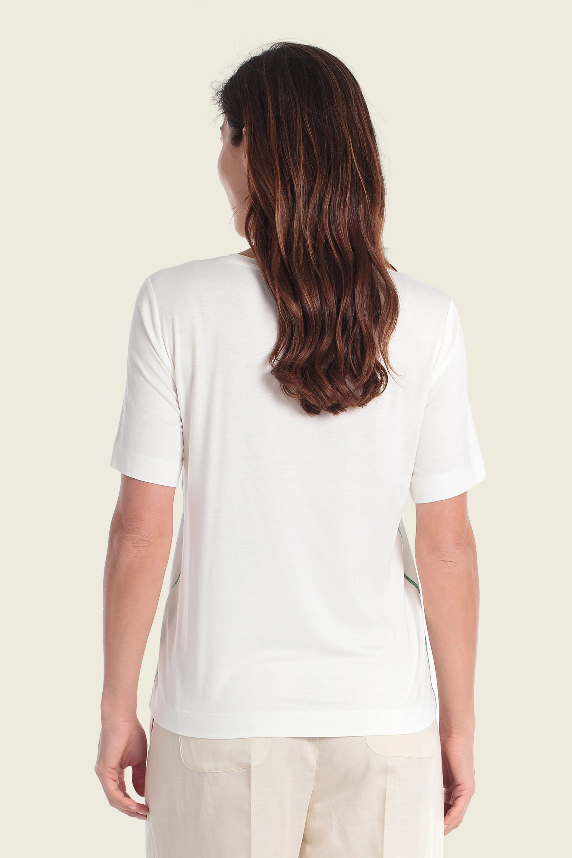 Bedrucktes T-Shirt mit künstlerischem Motiv
