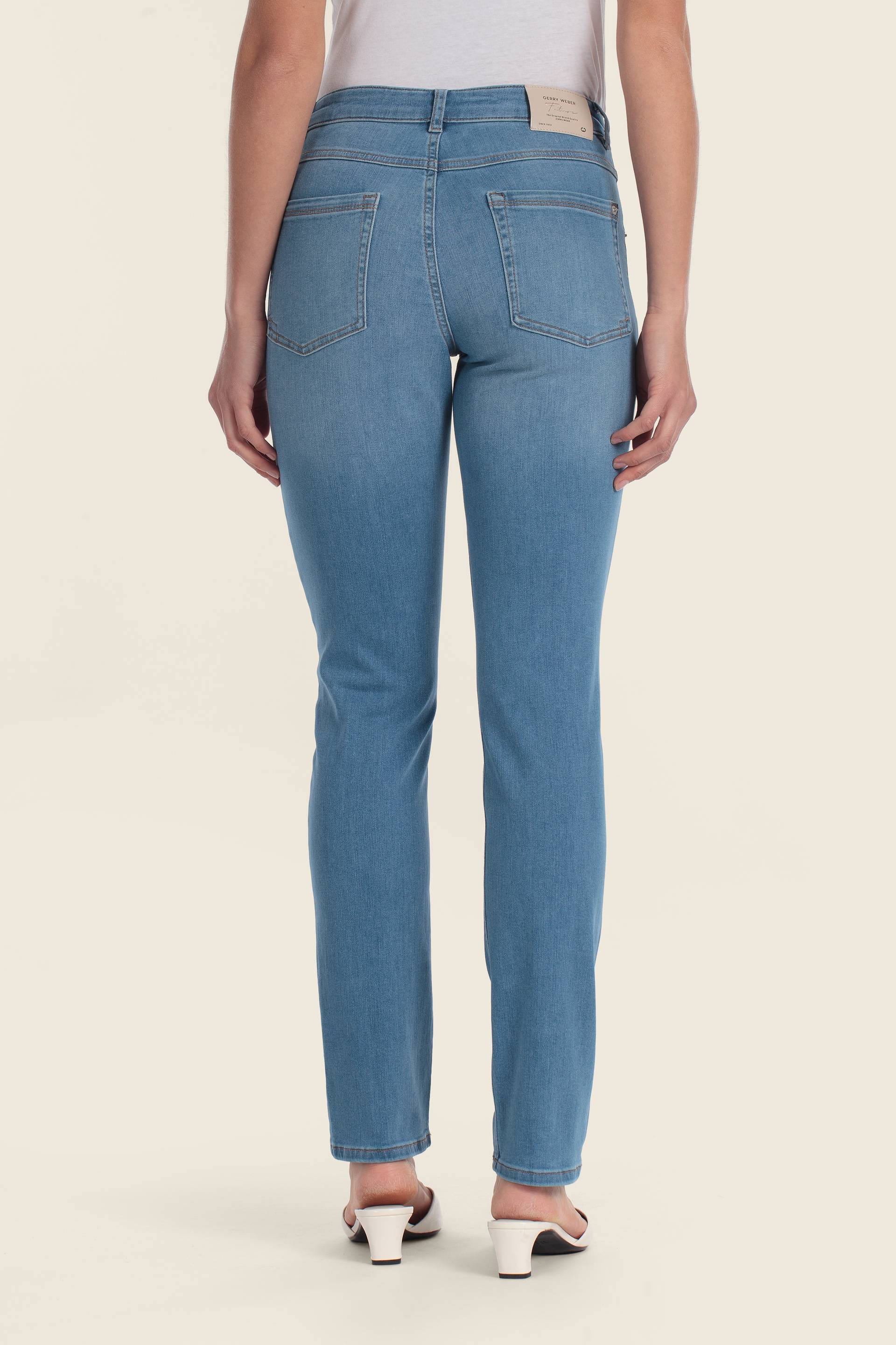 Stoffhose im Jeanslook
