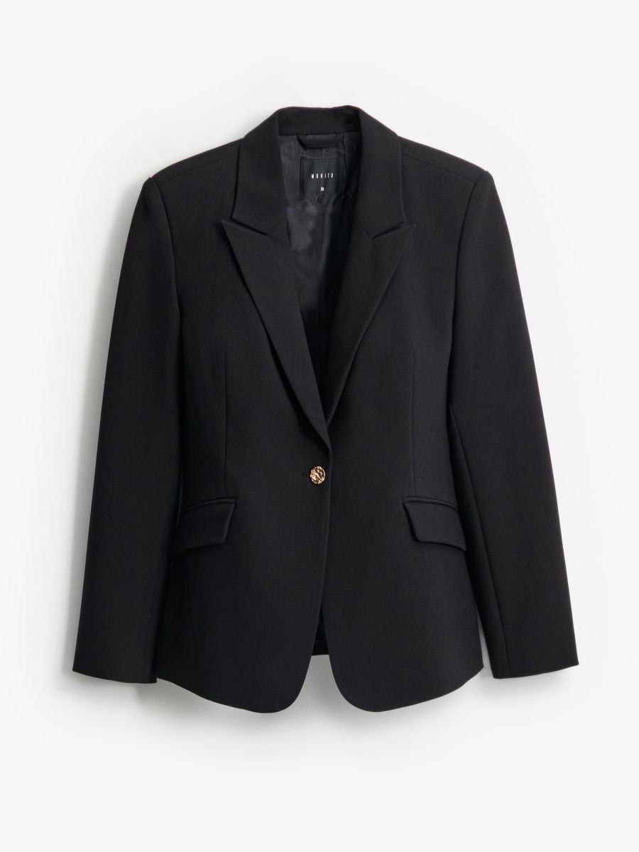 Marynarka z ozdobnym guzikiem petite