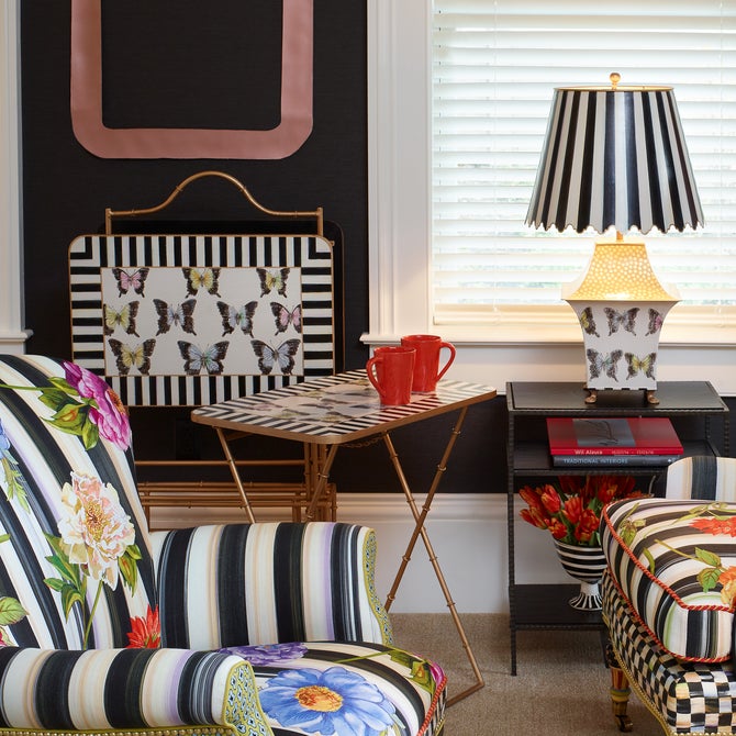 Butterfly Collection Cocktail Trays, Set of 4