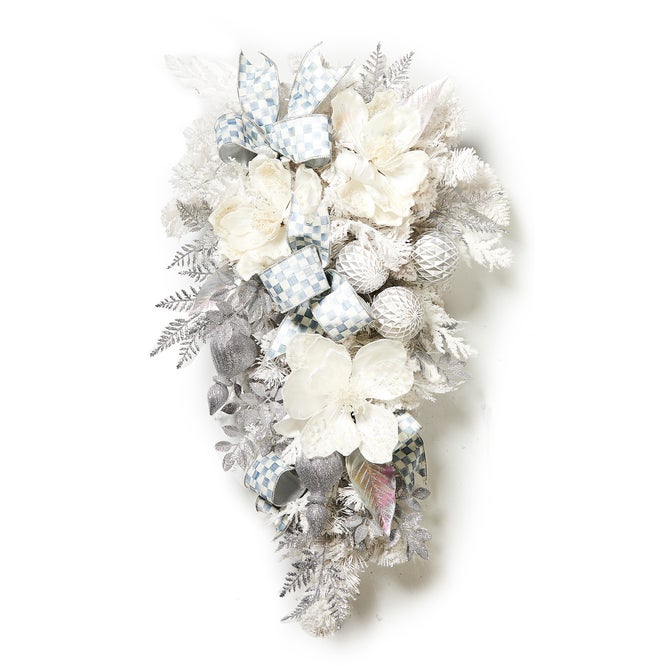 Crystal Palace Illuminated White Swag