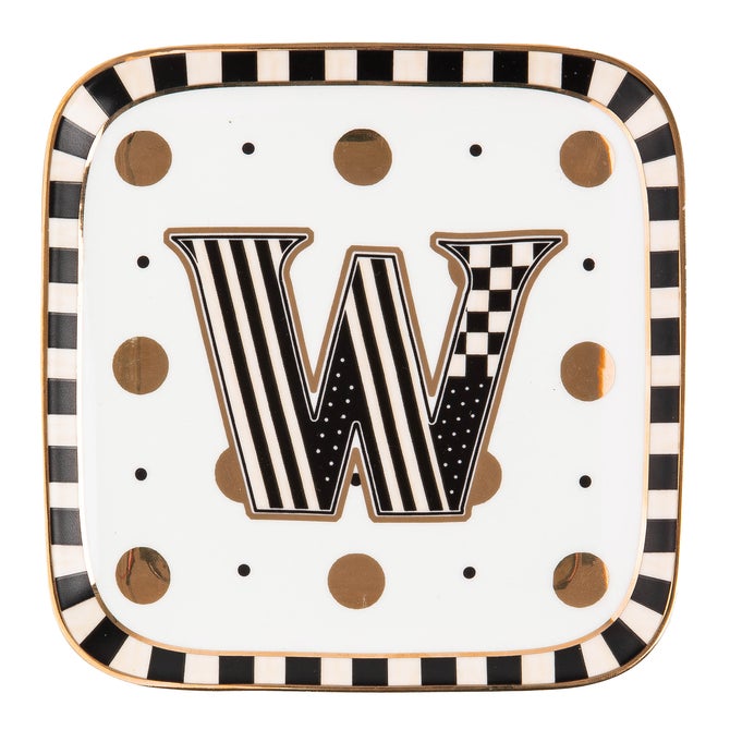 Monogram Dish - W