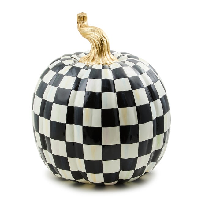 Courtly Check Glossy Pumpkin - Large