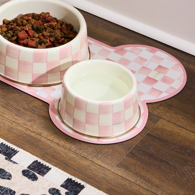 Rosy Check Medium Pet Dish