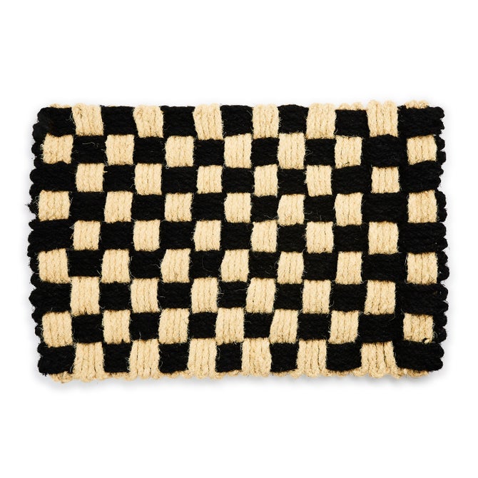 Woven Check Entrance Mat