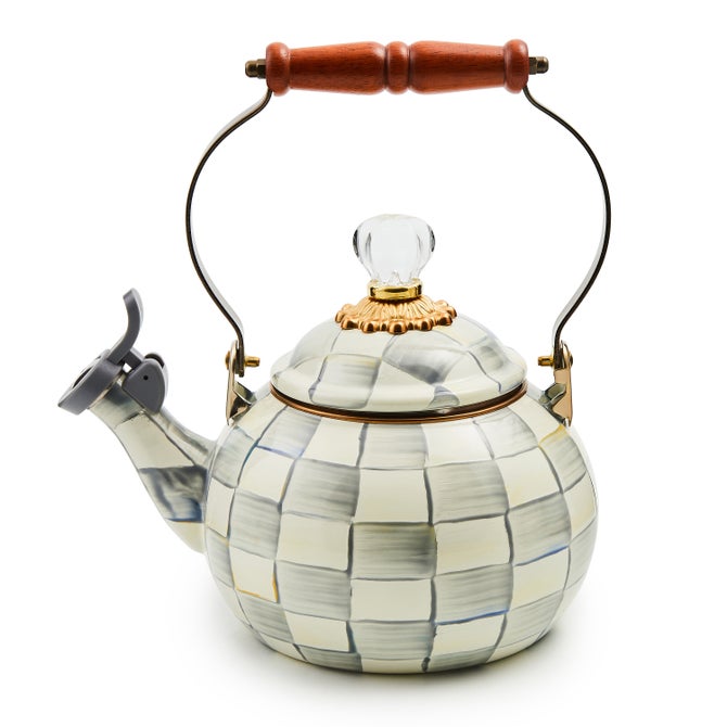 Sterling Check Whistling Tea Kettle