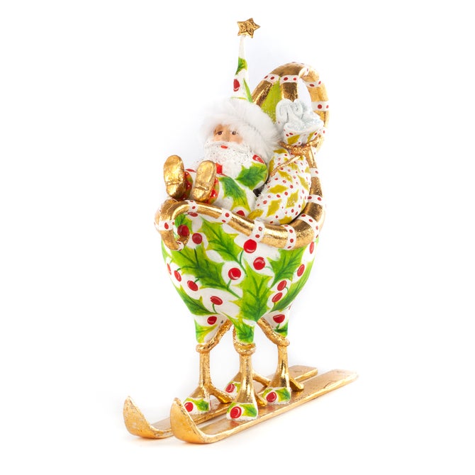 Patience Brewster Dash Away Santa in Sleigh Ornament
