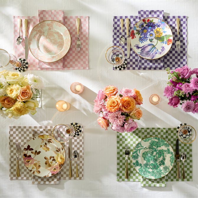 Woven Check Placemat, Set of 4