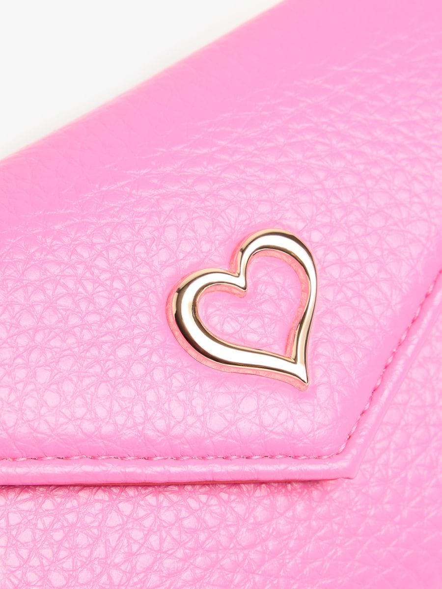 Mały różowy portfel