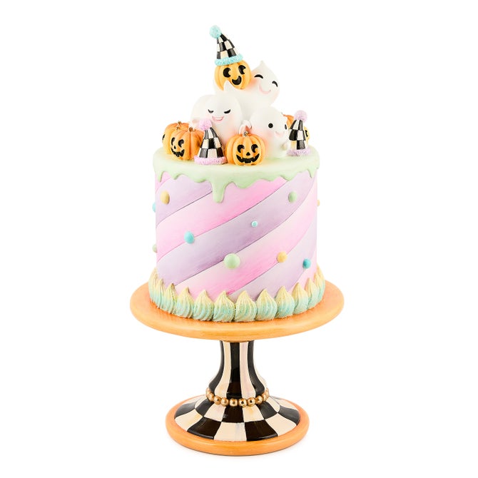 Trick or Treat Cake on Pedestal
