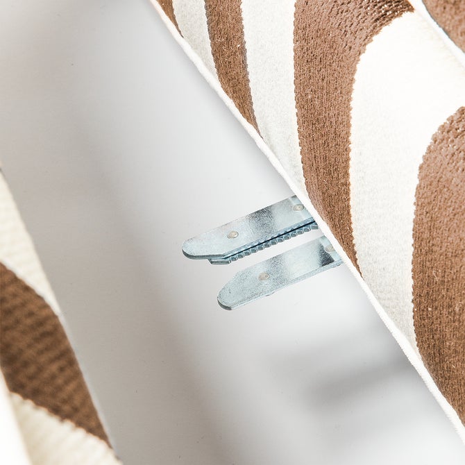 Marquee Brown Stripe 2-Piece Right Arm Chaise Sectional