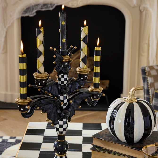 Courtly Check Bat Candelabra