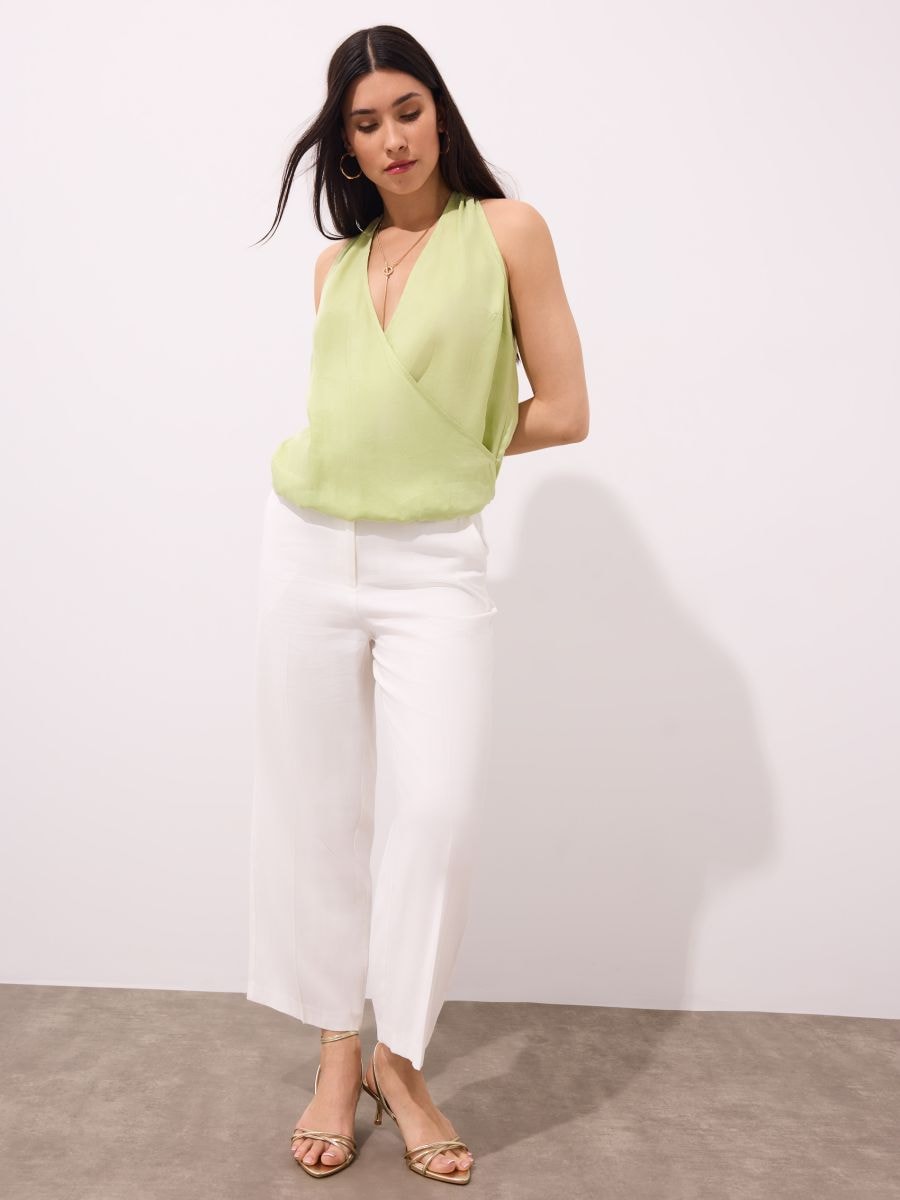 Bluzka z cupro i wiskozy