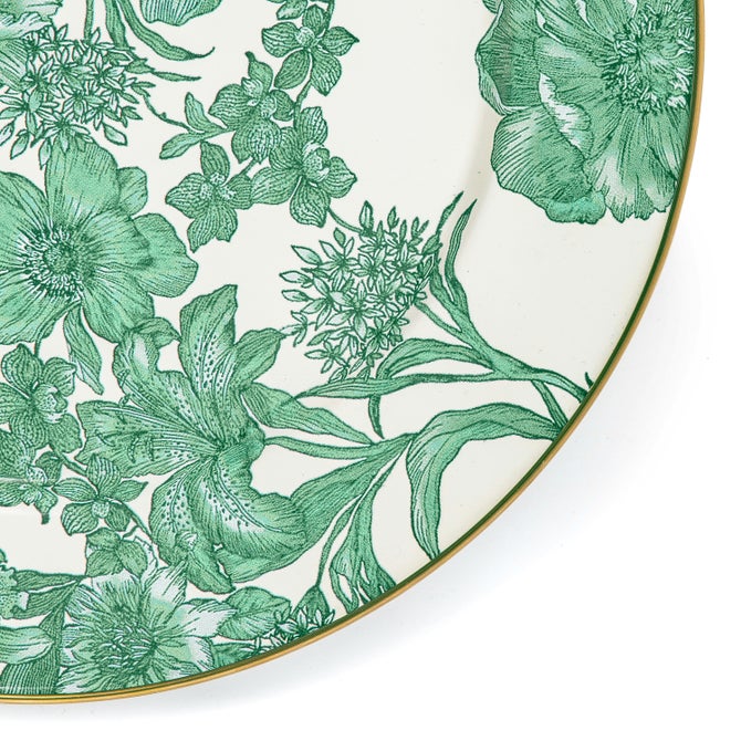 Emerald English Garden Charger/Plate