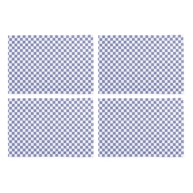 Navy Check Placemat, Set of 4