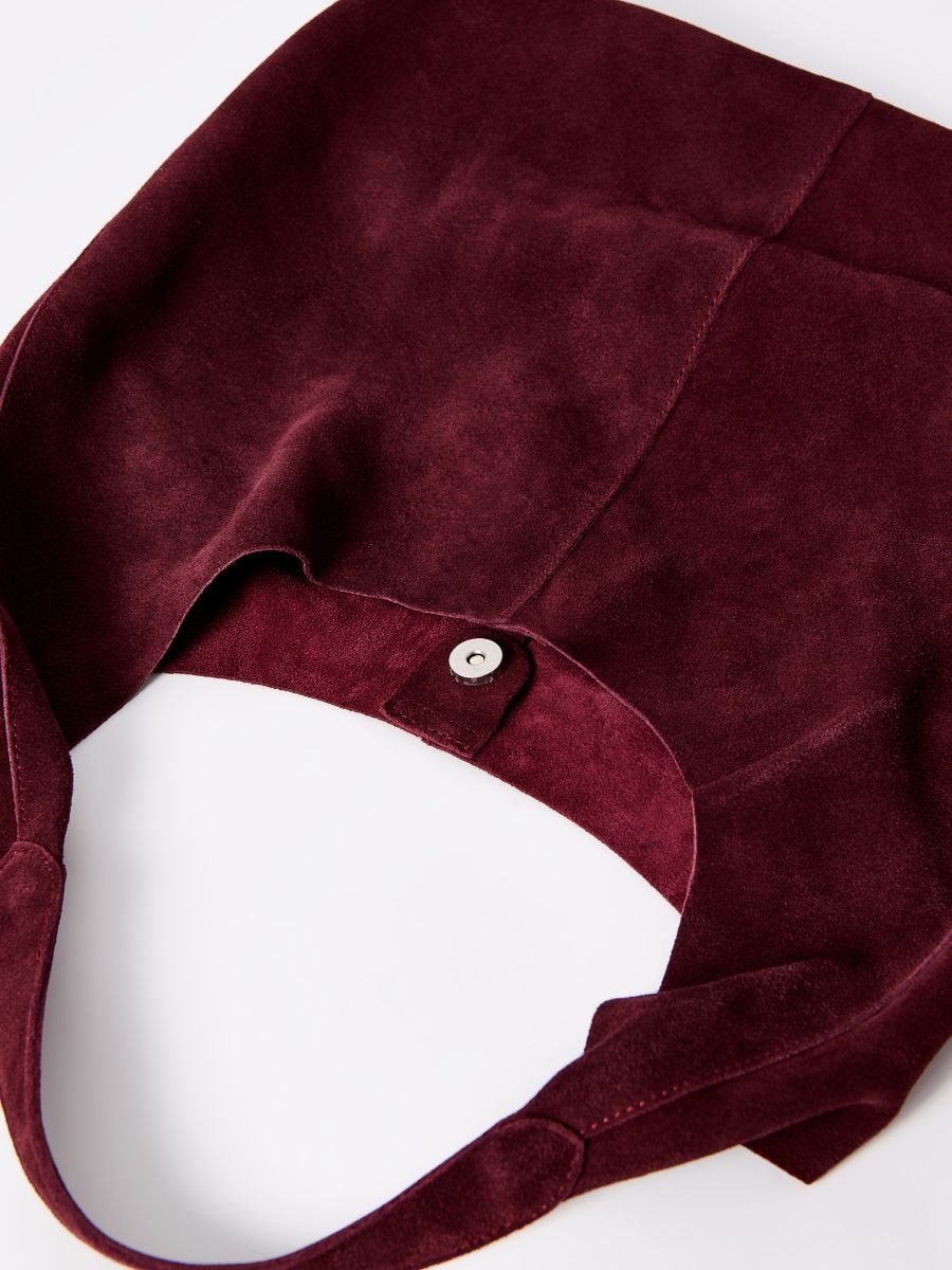 Skórzana ciemnobrązowa torebka