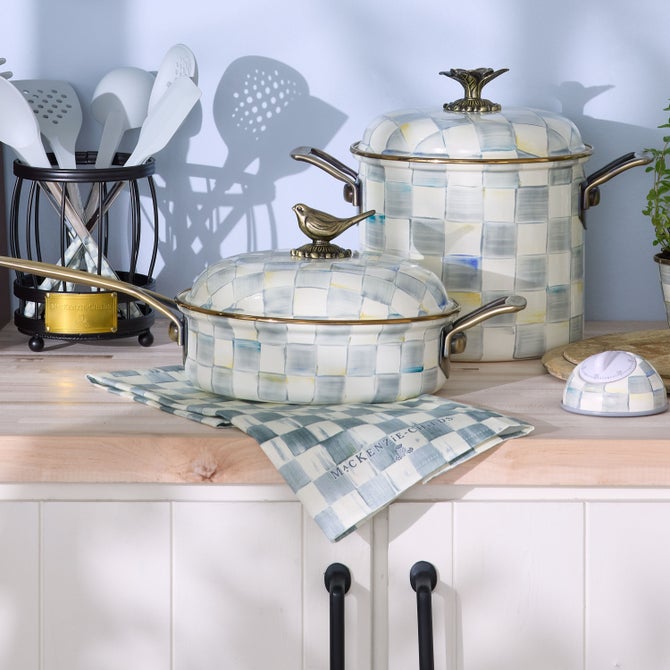 Check Printed Dish Towel