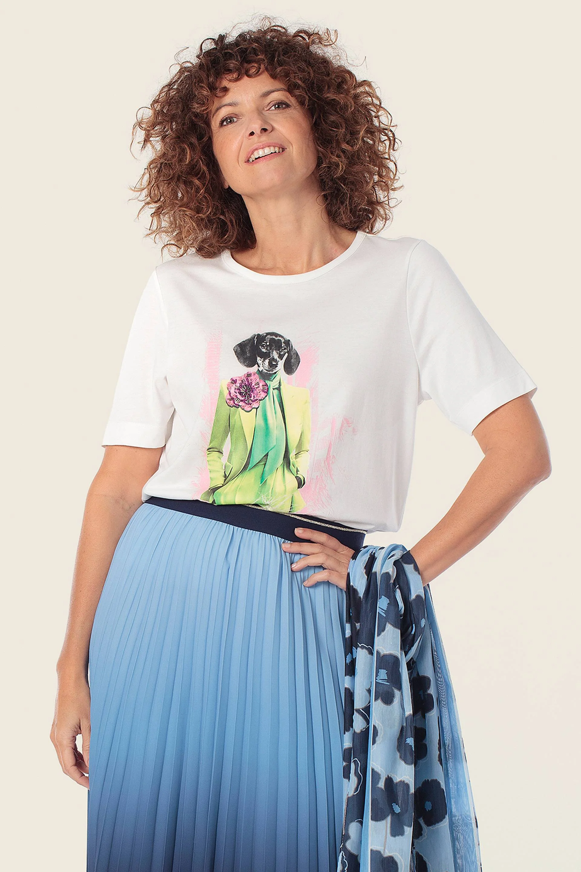 T-Shirt mit auffälligem Print