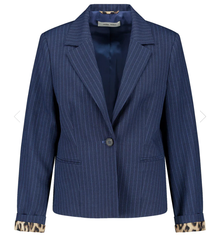 GERRY WEBERFitted Blazer with StripesBlue