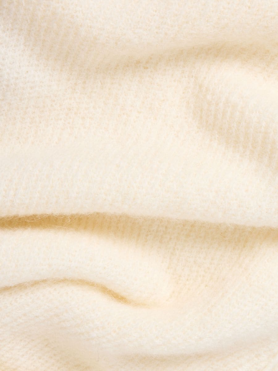 Szalik z wełną alpaki