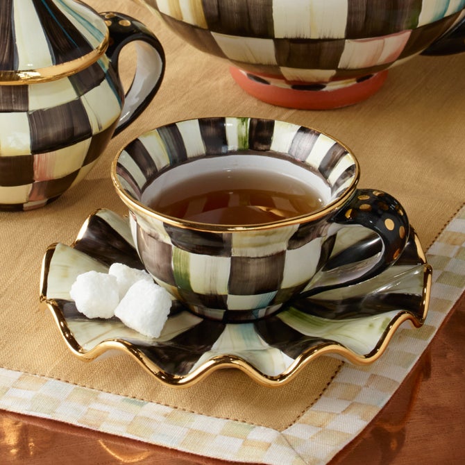 Ceramic Teacup & Saucer
