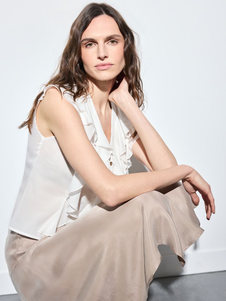 Bluzka z bawełny i lyocellu