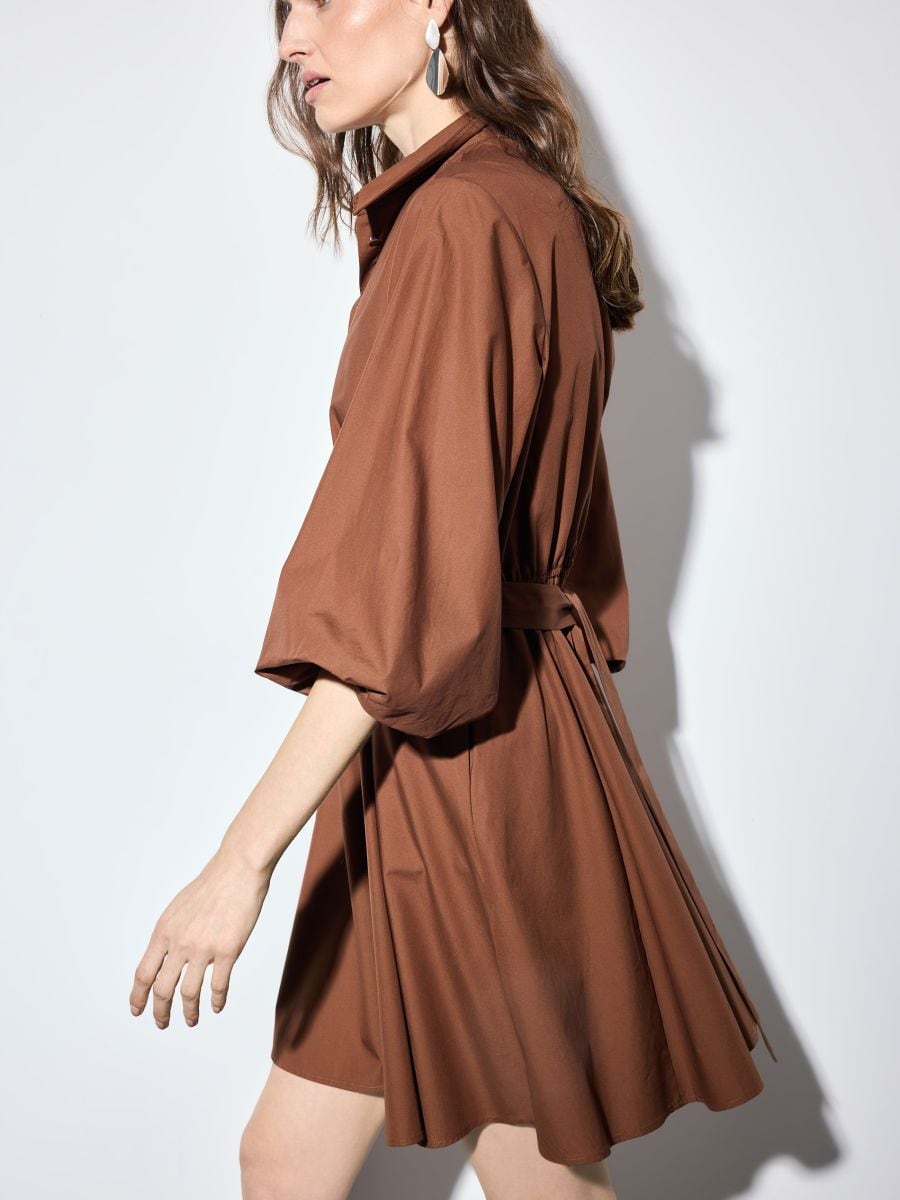 Koszulowa sukienka mini z lyocellem