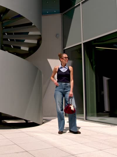 Bluzka ze wstawką koszulową