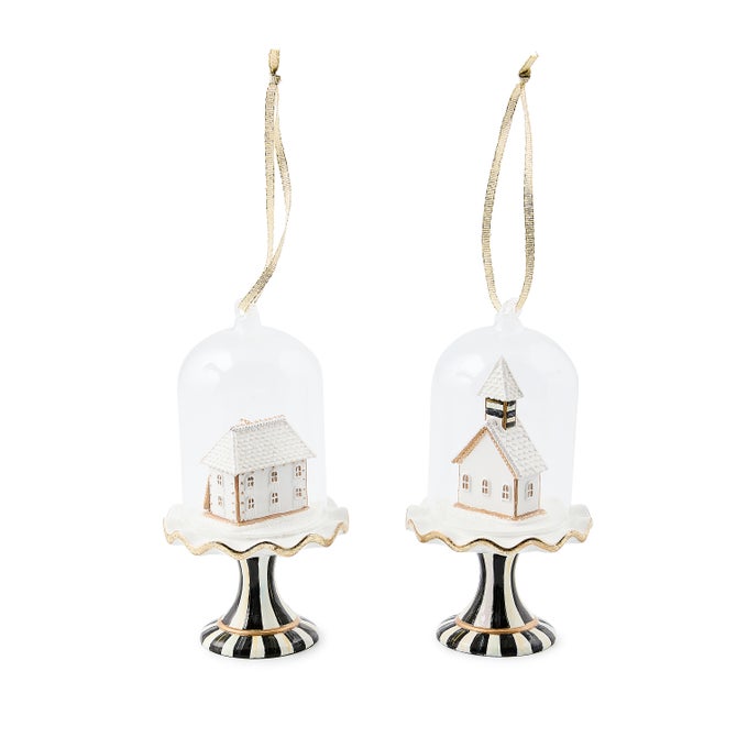 Gingerbread Cloche Ornaments, Set of 2