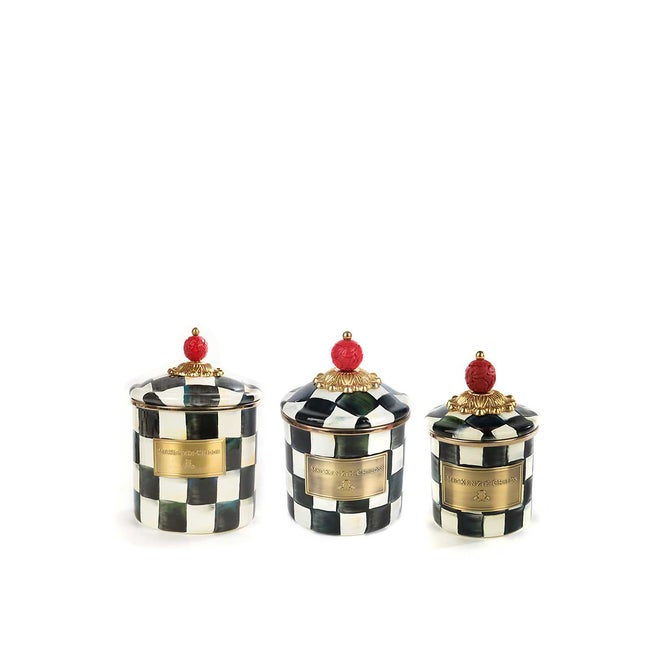 Courtly Check Little Canisters, Set of 3