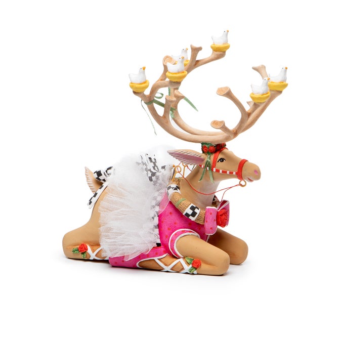 Patience Brewster Dash Away Sitting Dancer Reindeer Figure
