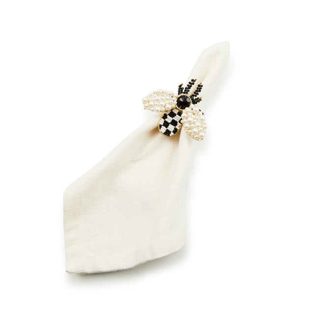 Bee Napkin Rings, Set of 4