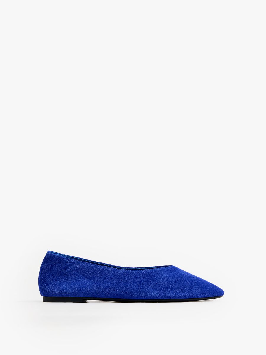 Zamszowe baleriny