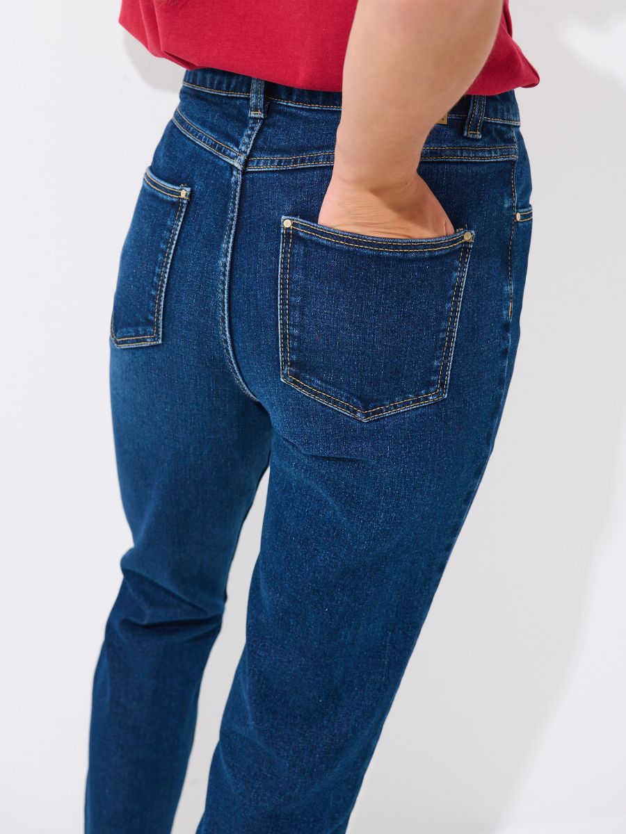 Jeansy mom slim