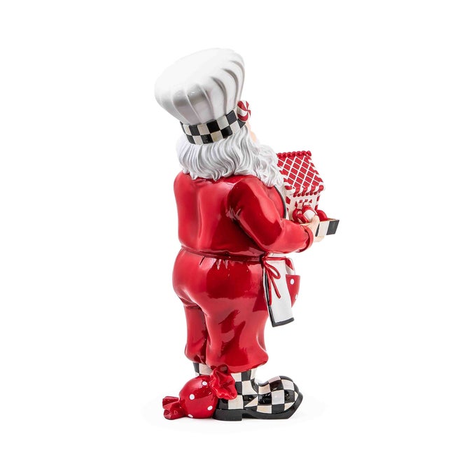Peppermint Chef Santa Figure